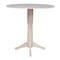 International Concepts Round 42 in Rd Dual Drop Leaf Pedestal Table, 42.3 inH, Unfinished, Ready to Finish, 42 in W, 42 in L K-42DPT-27B-6B-2 - alternate 6
